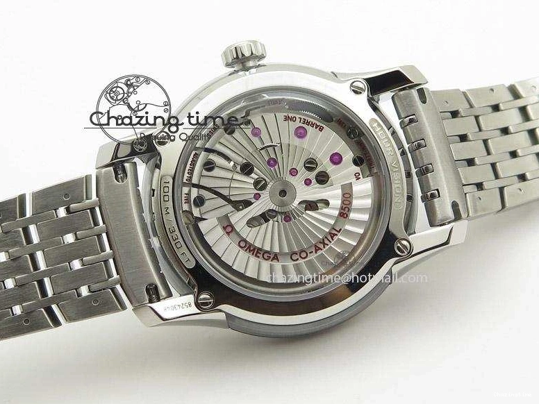 0226 De Ville Hour Vision Co-Axial 41mm SS V6F Best Edition Black Dial On SS Bracelet A BestValue 8277